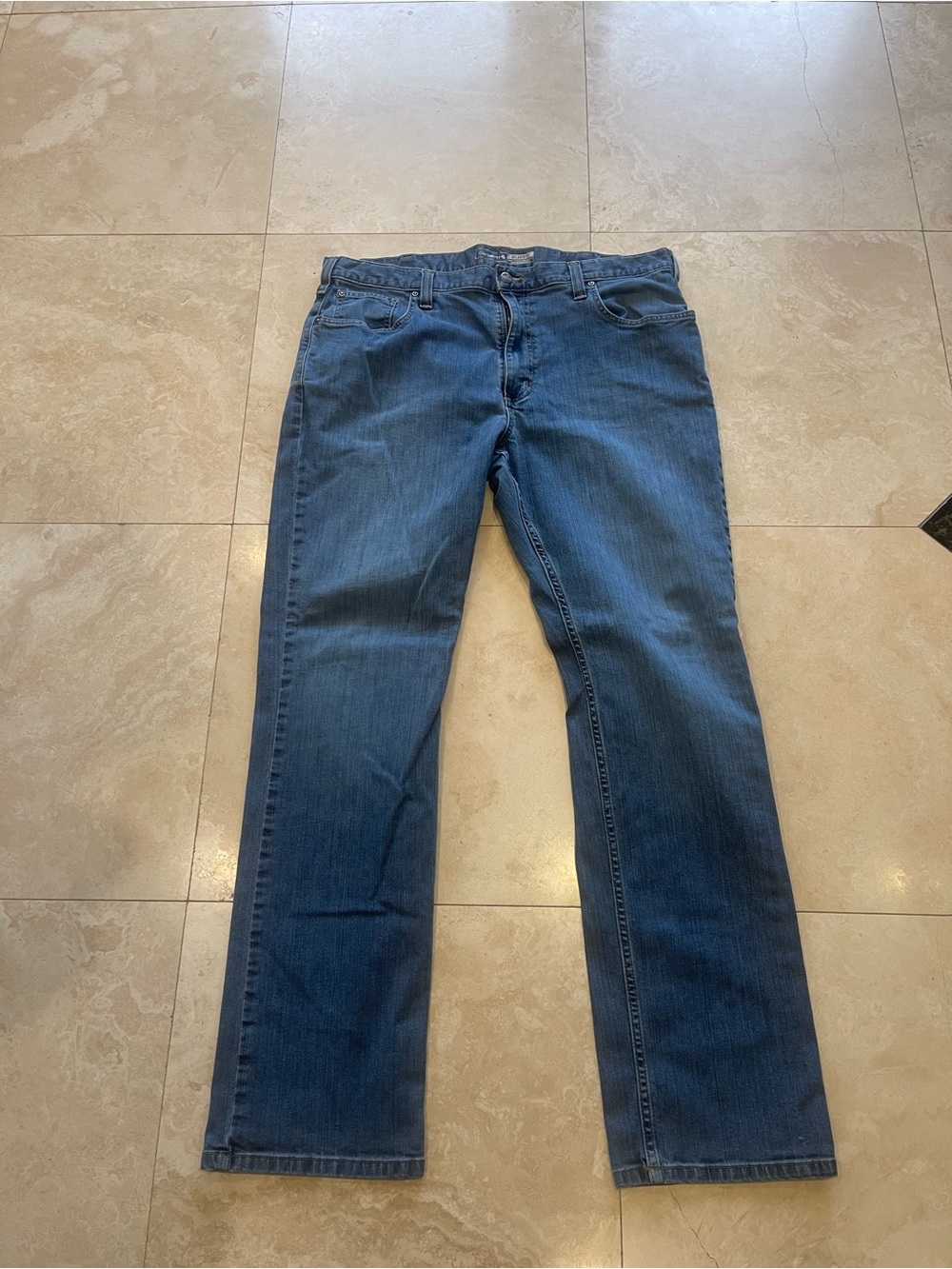 Carhartt Blue Straight-Leg Jeans